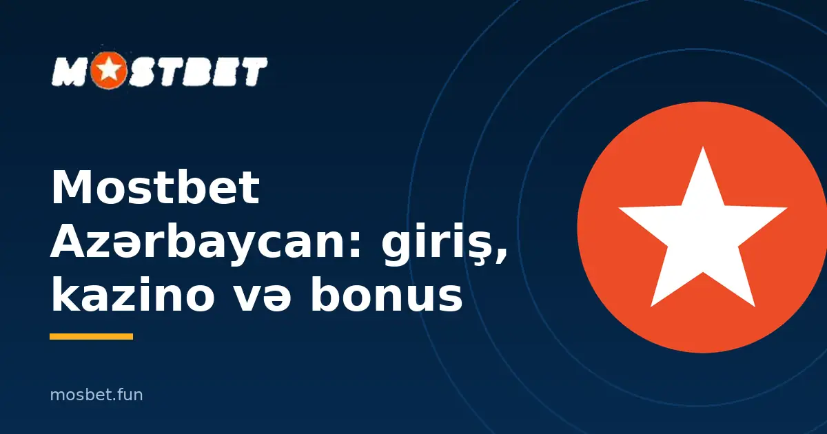 Mostbet Azərbaycan bələdçisinin şəkli: loqo və başlıq